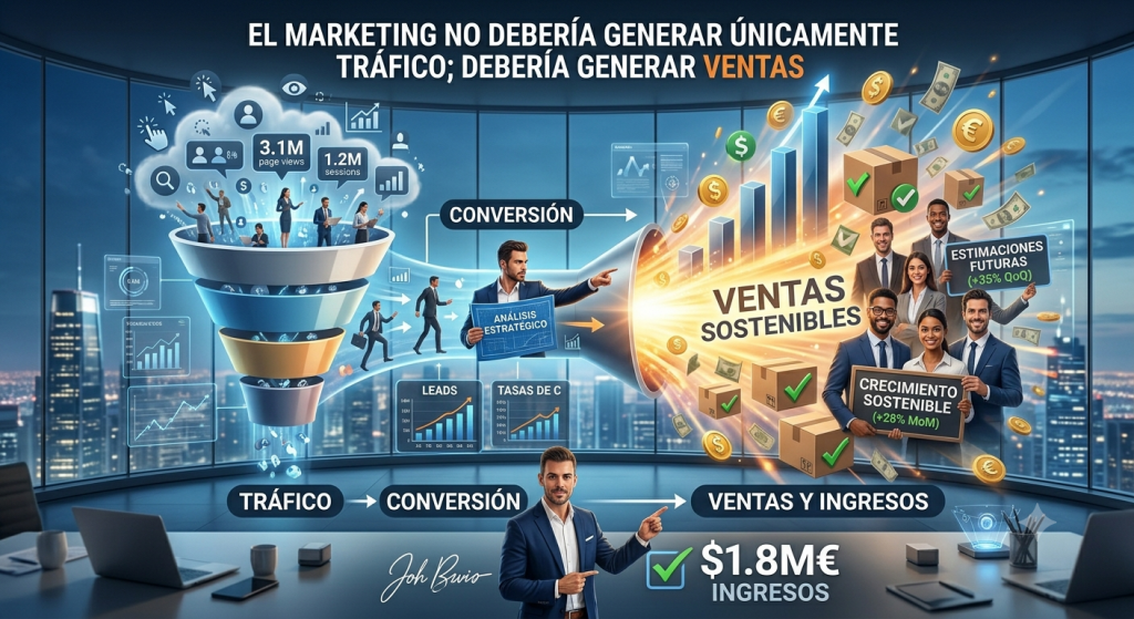 imagen generada por ia, relacionada al tema de agencias de marketing para la pagina deincrementa